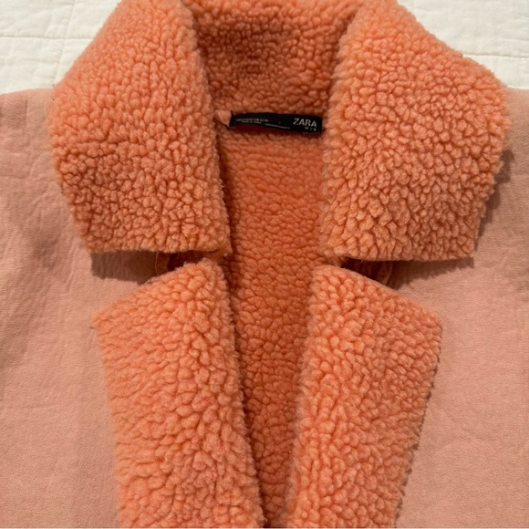 Zara - cropped shearling jacket - Picture 7 of 9